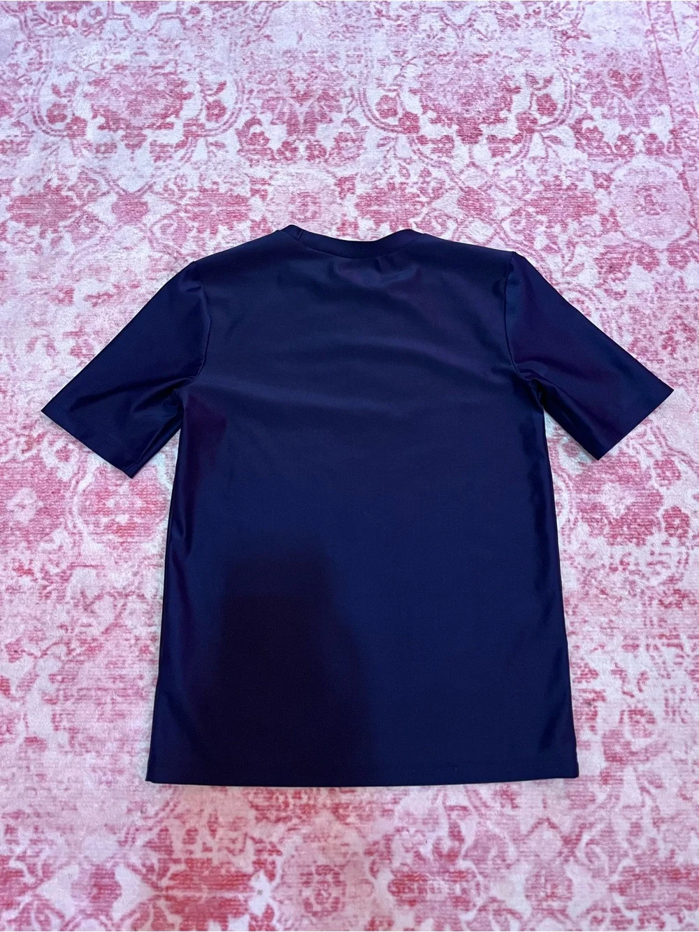 Old Navy Boys Navy Rash Guard with Sunset Palm Graphic